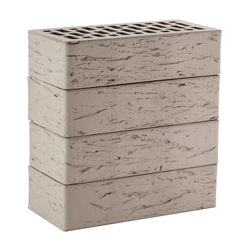 Кирпич ЛСР лицевой керамический пустотелый 1НФ серый рустик