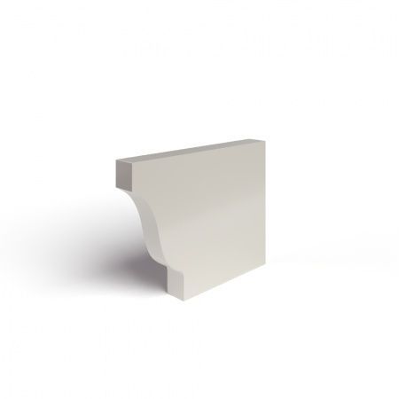 Заглушка желоба 120х86 правая RAL9010