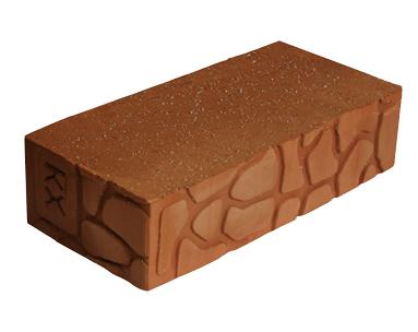 Бакалинский кирпич рядовой полнотелый 1НФ красный дикий камень (М-150)