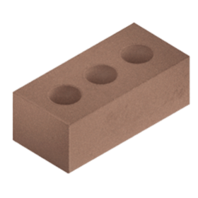 Борский кирпич силикатный пустотелый 1,4НФ коричневый