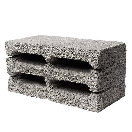 Блок керамзитобетонный стеновой Арт Альянс (фр. 5-10) 390 х 190 х 190