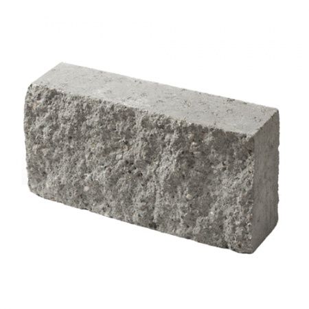 Блок полнотелый Besser на сером цементе