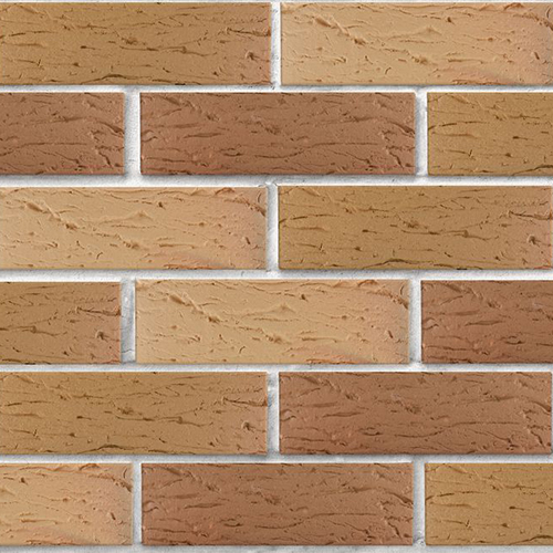 Кирпич ЛСР лицевой керамический пустотелый 1НФ пшеничный флэш рустик