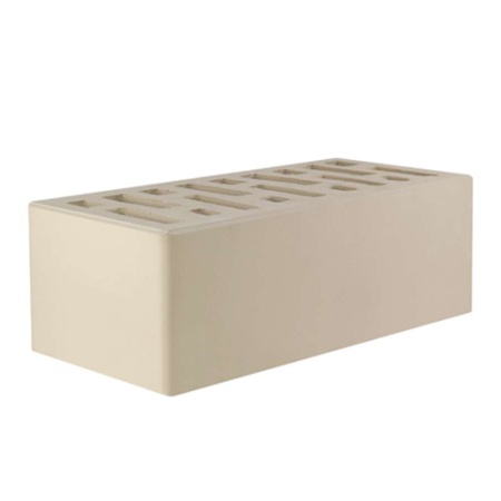 Кирпич лицевой Старый Оскол 1,4НФ белый гладкий